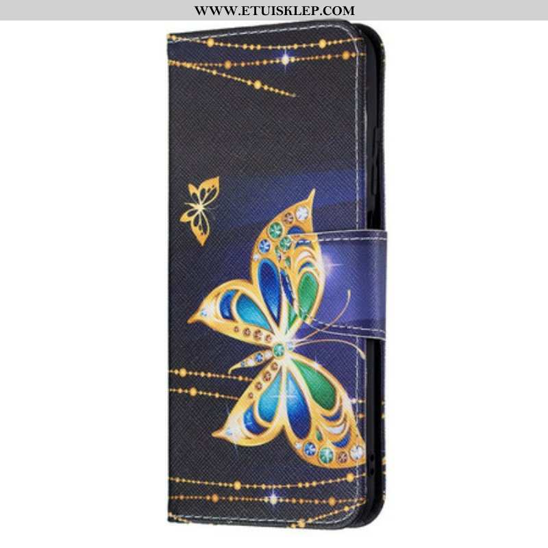 Etui Folio do Poco M3 Pro 5G Magiczny Motyl